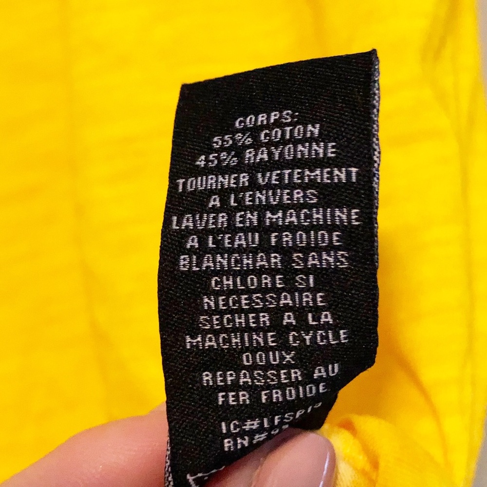 Sanctuary Yellow Front Tie Tee - Medium - Picture 8 of 8